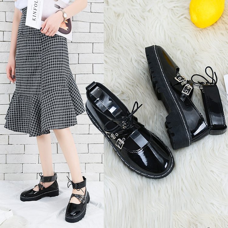 Giày Da Nữ Kiểu Dáng Thời Trang Cá Tính