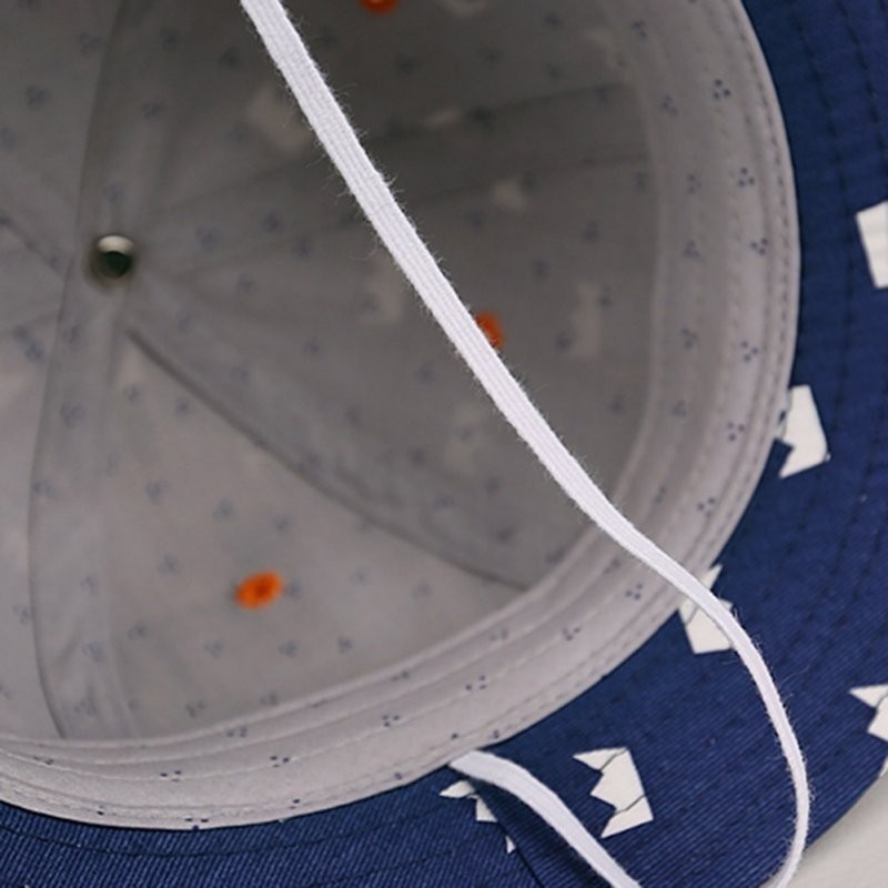 Mũ tai bèo cotton chống nắng cho bé