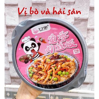 Cơm tự sôi gấu trúc🔥free ship🔥cơm tự sôi vị thịt bò hải sản