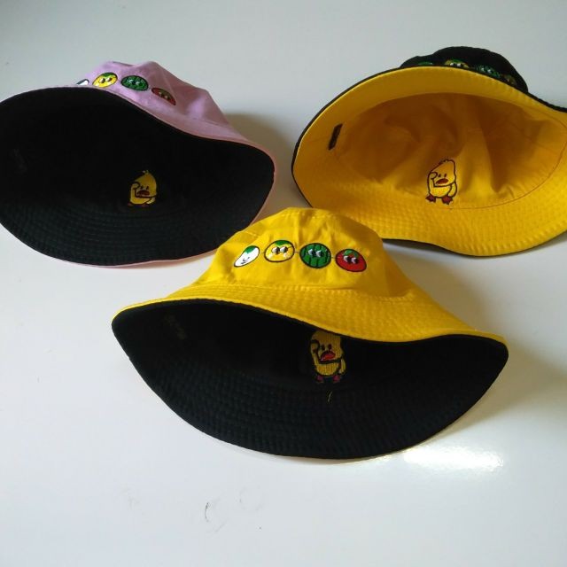 Nón Tai Bèo 2 Mặt Hình Vịt Con Cute Nhiều Màu Sắc Nổi Bật