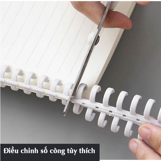 Thanh còng nhựa sổ Pastel kẹp ruột sổ binder refill P11- BÚT ĐẸP