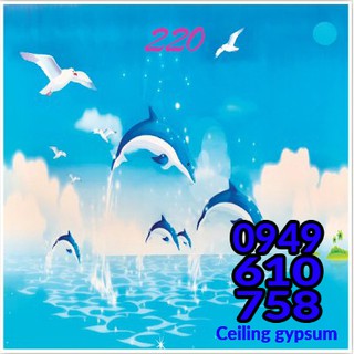 10 Tấm trần nhựa thả 3D kích thước 600*600 ánh kim phản quang. có thợ thi công