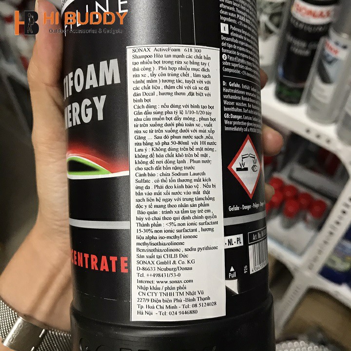 Nước Rửa Xe Bọt Tuyết SONAX Profiline ActiFoam Energy 618300 -1 lít