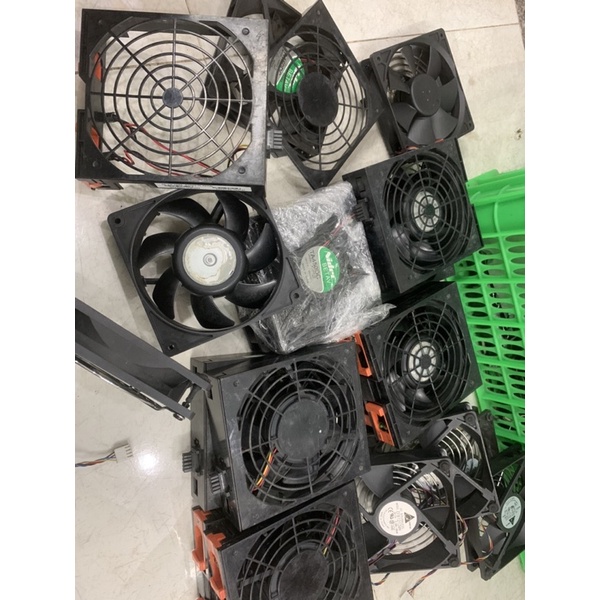 Quạt tháo máy chủ Dc 12v vuông 12cm dày 2cm