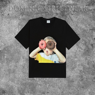 Áo thun - Acmé de la vie - ADLV BABY FACE DONUTS 1 T-SHIRT em bé cầm bánh rán
