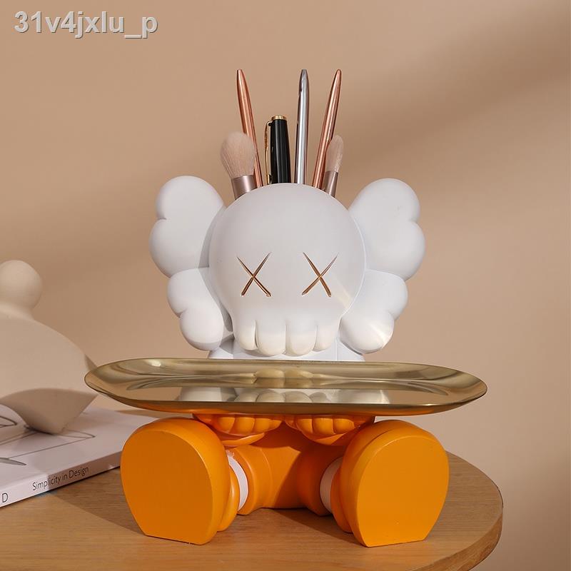 Dễ thương Bạo lực Gấu Người giữ bút Khay lưu trữ chìa khóa Trang trí phòng khách TV Tủ rượu Sách lối và