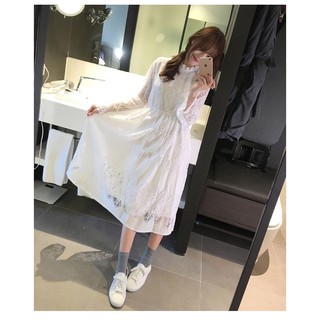 [ Có Sẵn ] Váy ren trắng ulzzang ( có clip + ảnh thật)