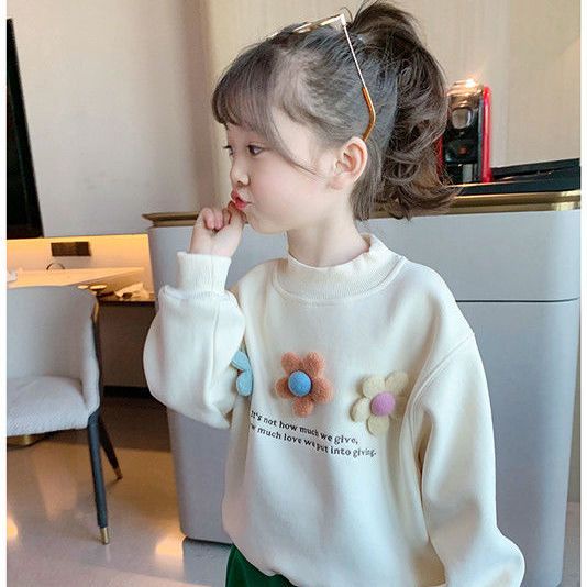 Mới Áo Sweater Mỏng Tay Dài Thời Trang 2022 Cho Bé Gái Dễ Phối Đồ