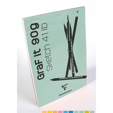 [ TÂM TÂM ]-Sổ vẽ chì GRAF IT Sketch pad Clairefontaine 90gsm 80 sheets-