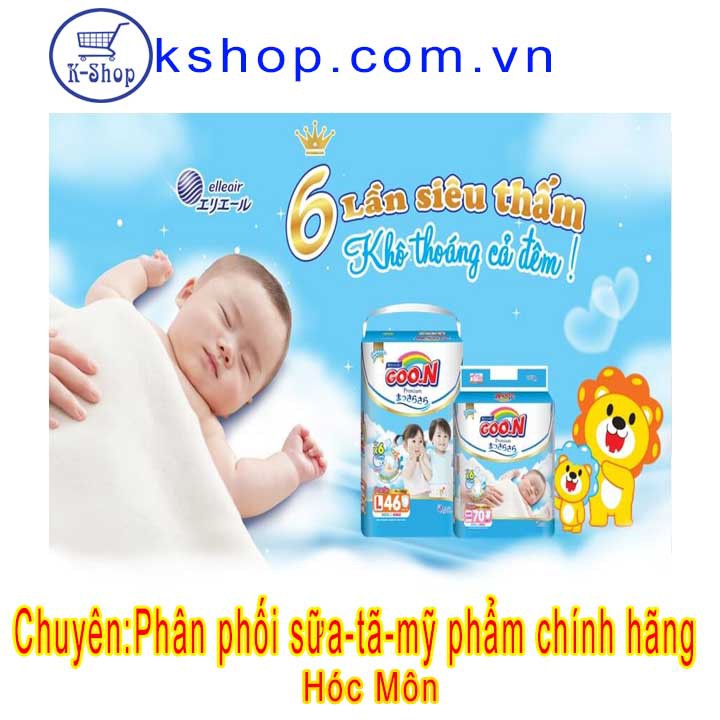 Tã Dán Goon Premium Newborn 70 miếng( cho bé sơ sinh-5kg)