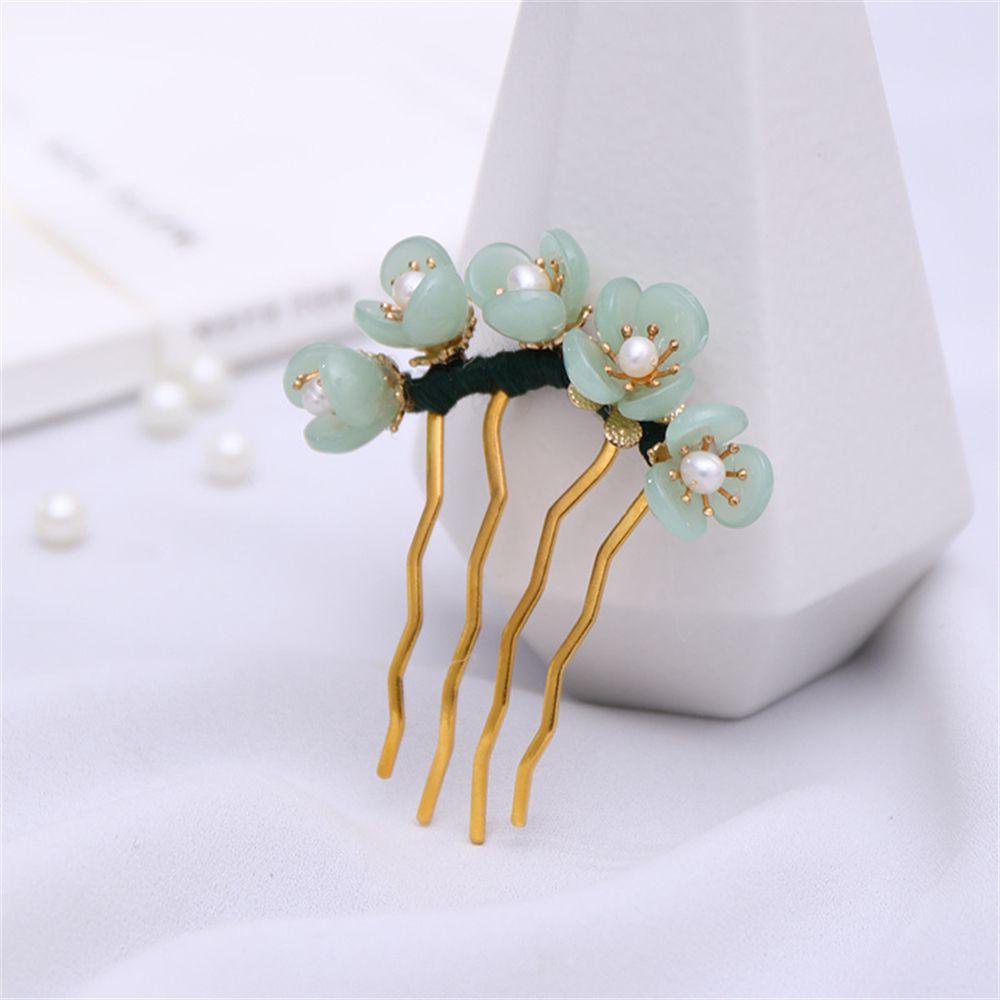 HS Kẹp TóC HìNh Chữ U PhốI HạT NgọC Trai Giả ThờI Trang Cho Nữ