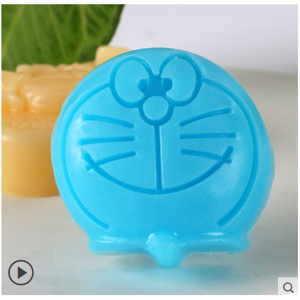 Khuôn silicon bánh bông lan/ thạch rau câu/ làm xà phòng 6 mặt Doraemon