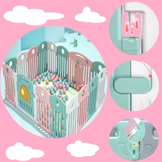 [ TẶNG 4 MÓN] Quây Cũi Nhựa Holla Gấp Gọn Cho Bé Yêu Kích Thước Đa Dạng