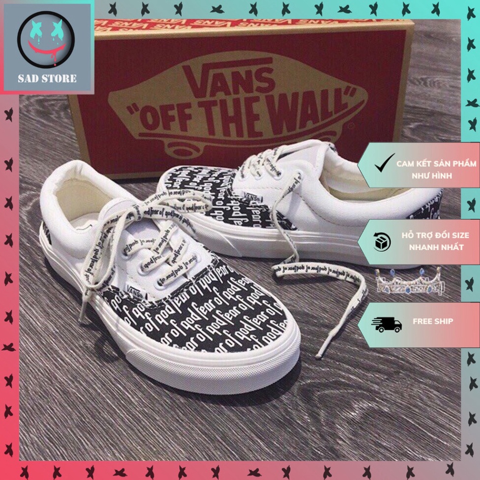 Giày Vans Fog Buộc Dây, Giày Vans Thể Thao Nam Nữ Full Box