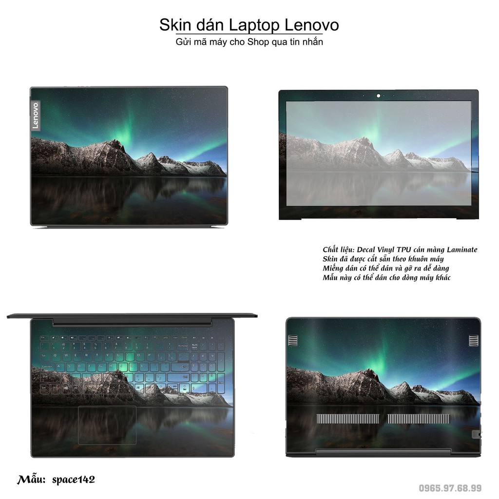 Skin dán Laptop Lenovo in hình không gian _nhiều mẫu 24 (inbox mã máy cho Shop)