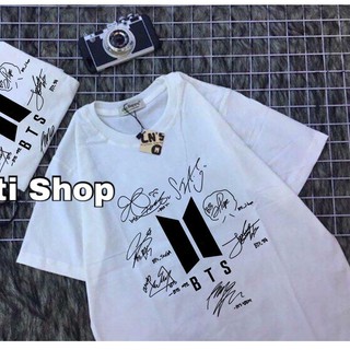 Áo tay lỡ chữ kí BTS- THUDIEP