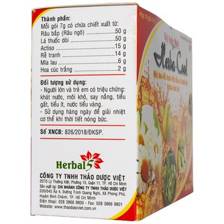 Bột nước mát Hebarcool Hộp 10 Gói