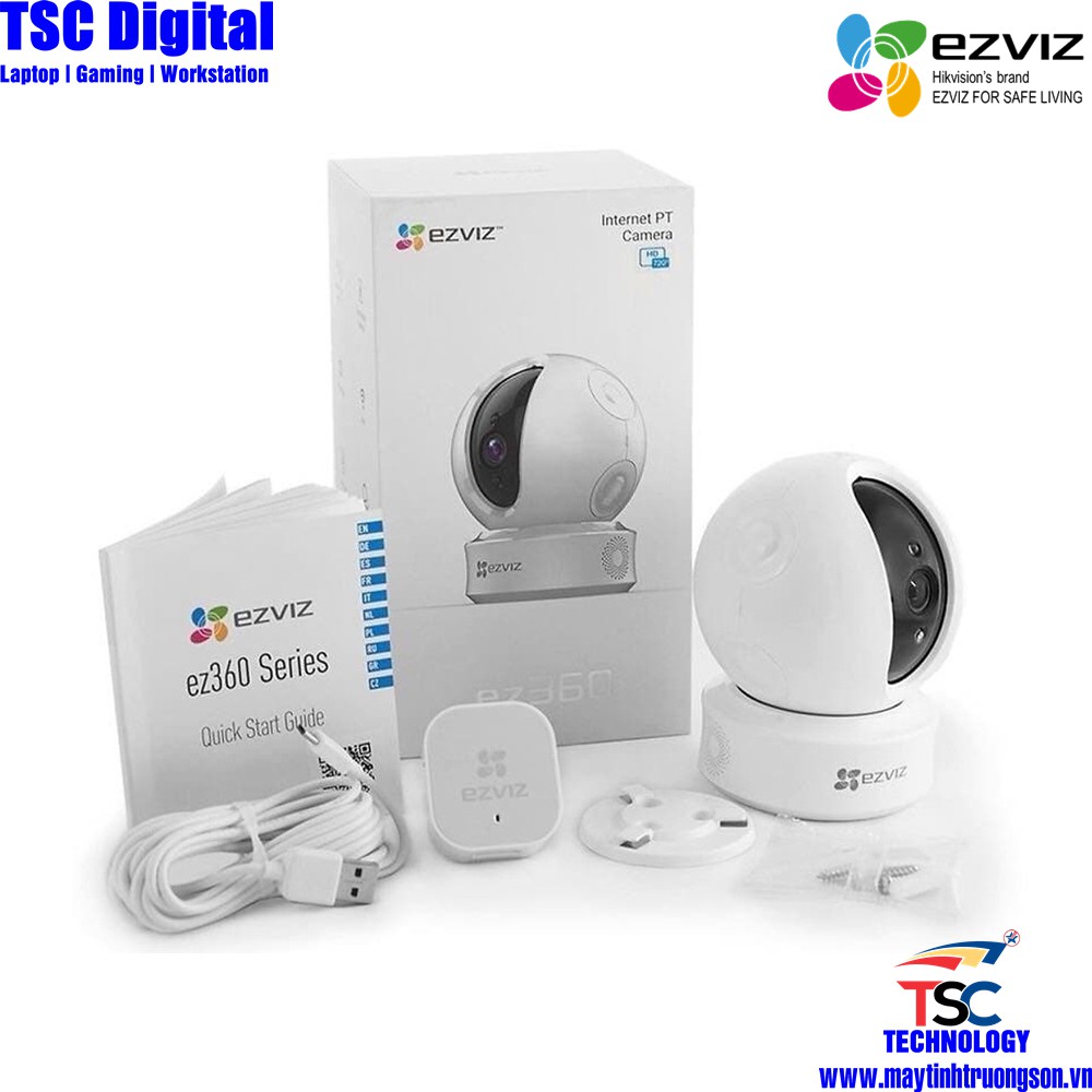 Camera IP Wifi EZVIZ CS-CV246/ 1MP & CS-C6N 2MP | Chính Hãng Kèm Thẻ Lưu Trữ 128Gb