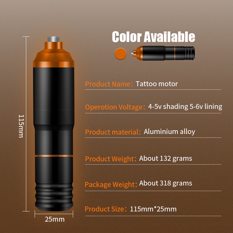 Rca Động Cơ Xoay Bằng Hợp Kim Nhôm Dành Cho Máy Xăm