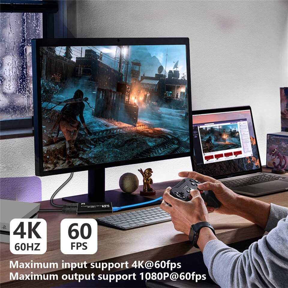 Thẻ chuyển đổi video từ thẻ 4K HDMI sang USB 3.0 1080P 60FPS -dc4757