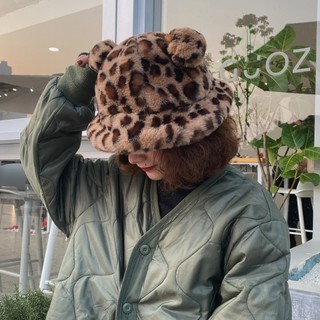 Nón Tai Gấu Bằng Lông Nhung Dày Dặn Ấm Áp Dễ Thương