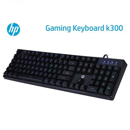 Keyboad HP K 300 đen Led (USB)