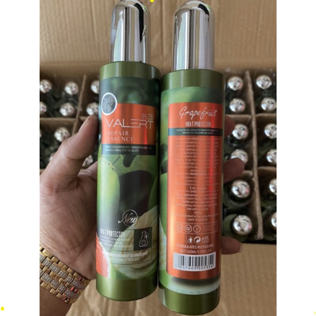 Xịt dưỡng tóc tinh dầu bưởi Valert Repair Essence Plus 220ml, chai dưỡng tóc xịt ngăn ngừa dụng tóc, phục hồi tóc hư xơ | BigBuy360 - bigbuy360.vn