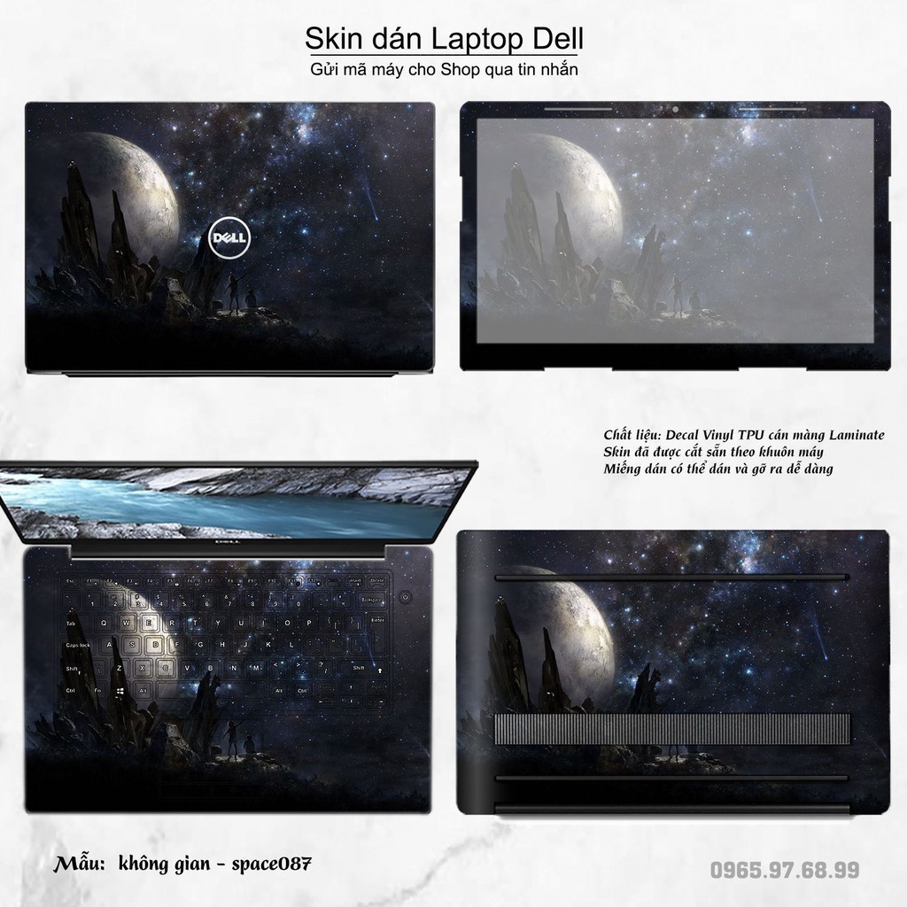 Skin dán Laptop Dell in hình không gian _nhiều mẫu 15 (inbox mã máy cho Shop)