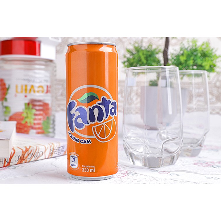 [Mã GRO1COCA05 giảm 10K đơn 99K] Lốc 6 lon Nước giải khát Fanta hương cam 330ml/ lon