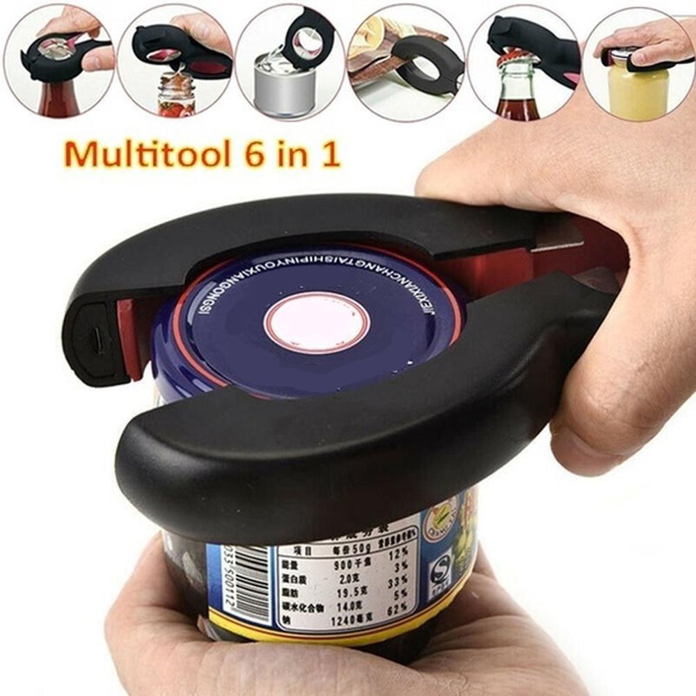 CONOPERY Dụng Cụ Mở Nắp Chai Đa Năng 6 Trong 1 Bằng Thép Không Gỉ