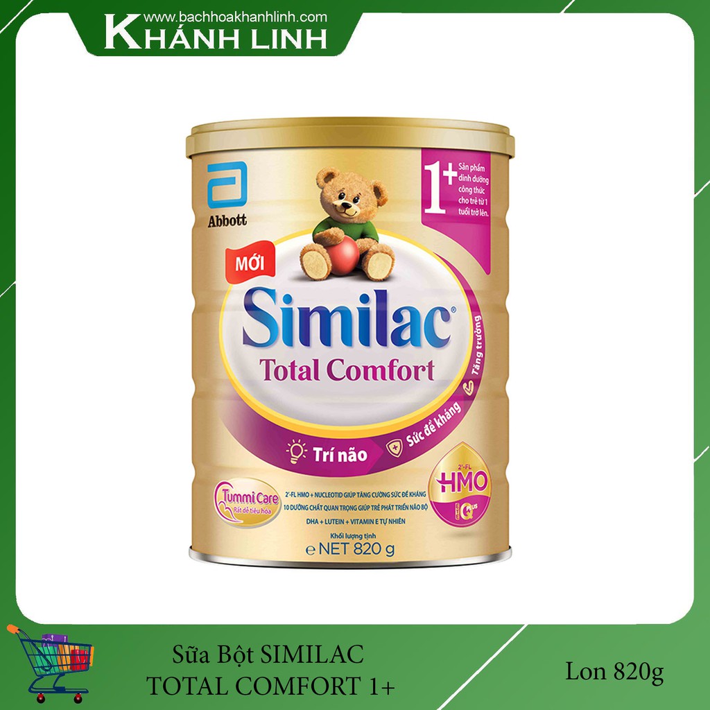 Sữa bột Similac Total Comfort 1+ (HMO) 820g