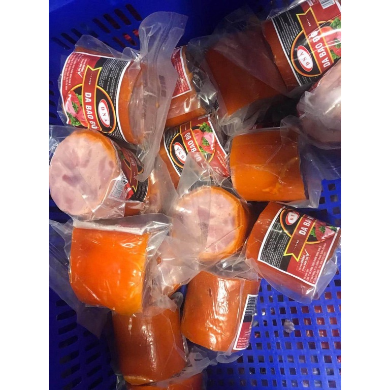 Thịt nguội - Jambon - Dăm bông - Da Bao Đỏ loại 1 ĐNA food. Gói 500g