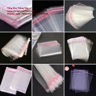 Túi OPP dán miệng - Đóng Quần Áo, Linh Kiện Điện Thoại, Điện Tử