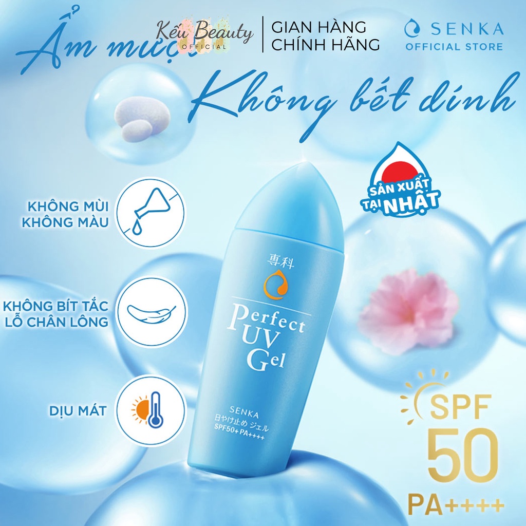 Gel sữa chống nắng Senka Perfect UV Gel 80ml