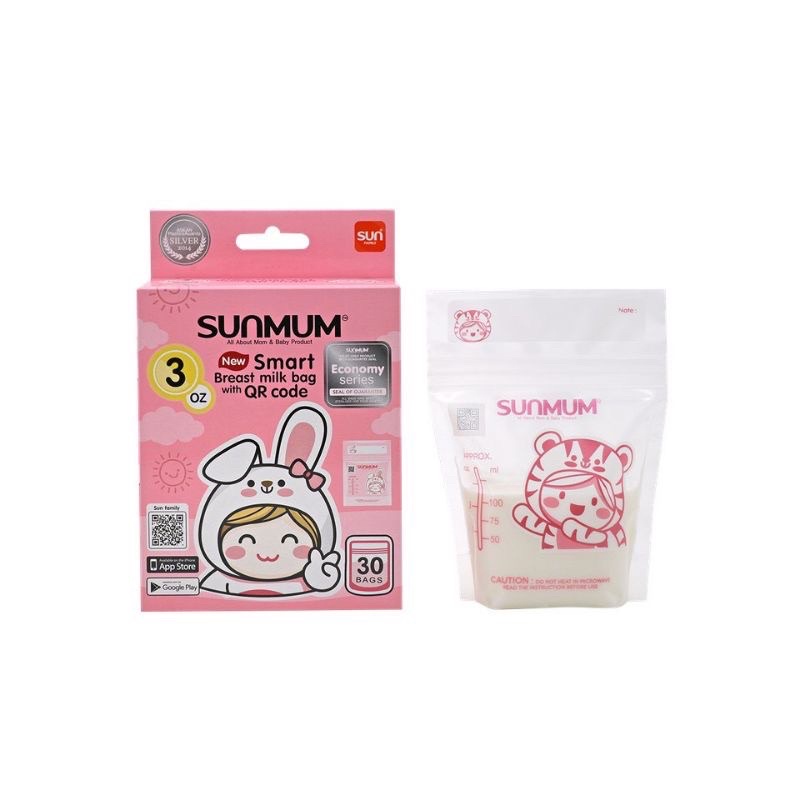 Túi trữ sữa Sunmum 100ml - Hộp 30 túi