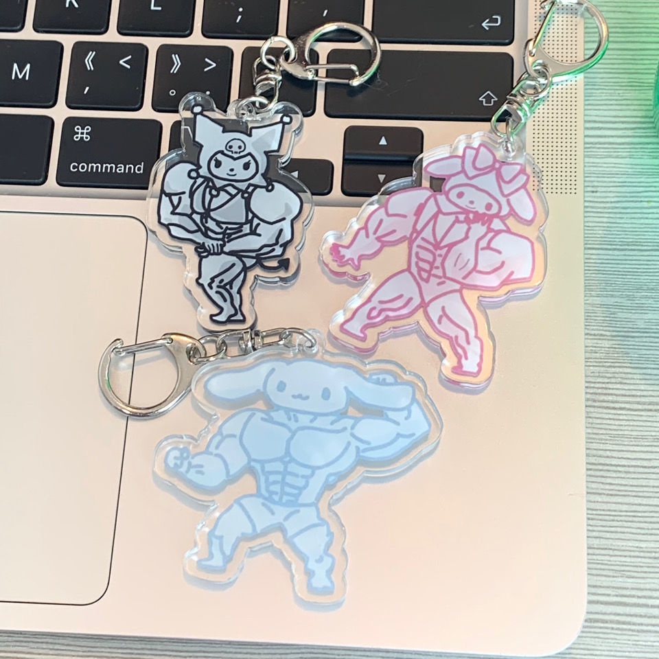 Móc Khóa Acrylic Hình Nhân Vật Hoạt Hình Dễ Thương