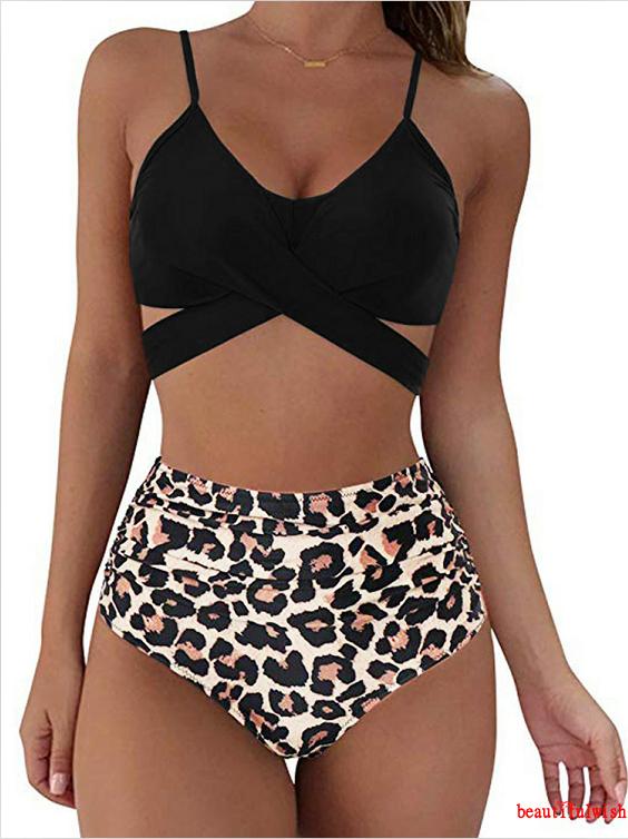 Bộ Bikini Hai Mảnh Họa Tiết Da Báo Gợi Cảm Cho Nữ | BigBuy360 - bigbuy360.vn