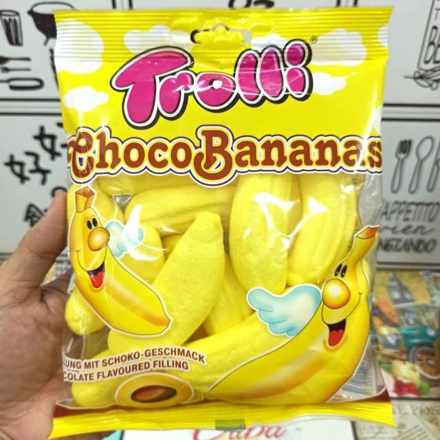 Kẹo Marshmallow Trolli vị Choco Banana gói 150gr