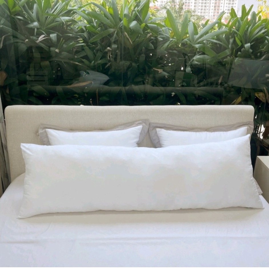 ✅☘️ Gối đôi cao cấp dành cho 2 người nằm 40x100cm, ruột gối đôi chất liệu 100% bông gòn siêu êm ái Nệm Tốt HCM
