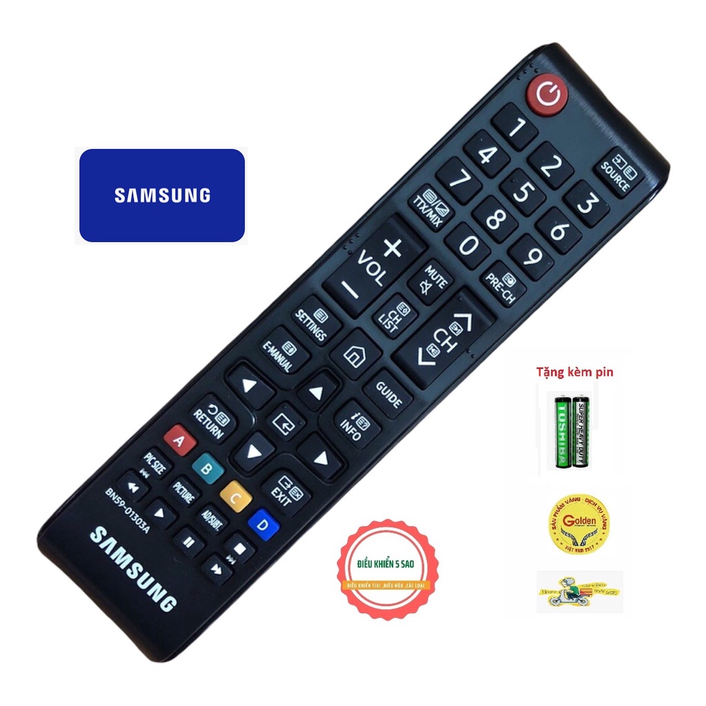 Điều khiển tivi SamSung BN59-01303A  smart internet loại ngắn chính hãng  nhà máy sản xuất