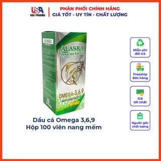 Alaska Omega 369 USA bổ não, sáng mắt, khỏe tim mạch - 100 viên