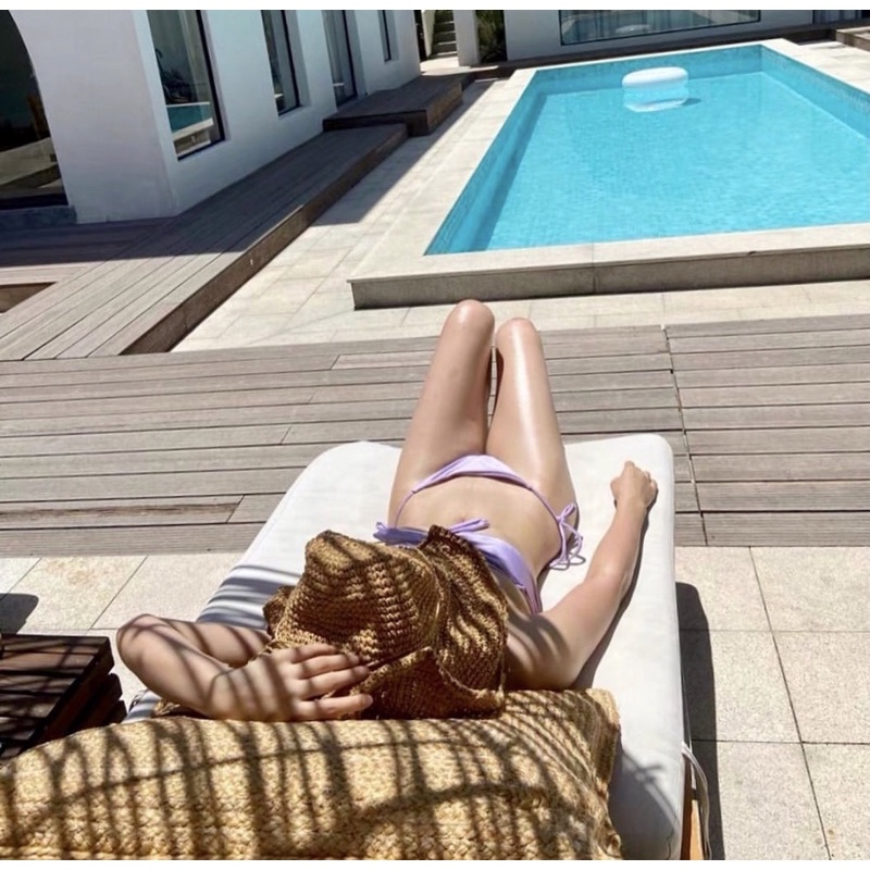 Bikini Set 2 Dây Buộc Nơ Quần Buộc Dây Sexy 2M0017