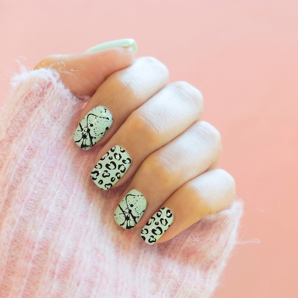 Bảng In Họa Tiết Trang Trí Móng XL-006 6*12cm