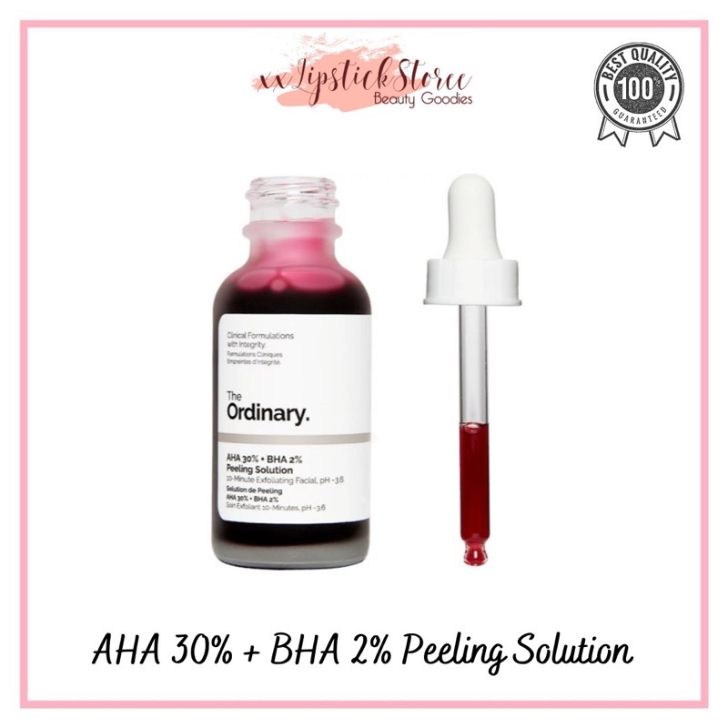Tẩy tế bào chết hoá học The Ordinary AHA 30% + BHA 2% Peeling Solution