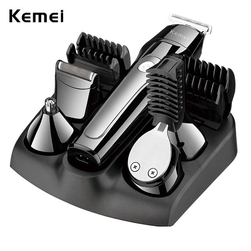 Máy cạo râu cắt tóc / lông mũi KEMEI thiết kế 5 trong 1 đa năng chất lượng cao