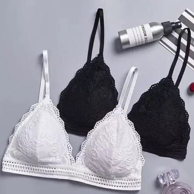 Áo bralete móc cài sau ren mềm co giản ms 7311