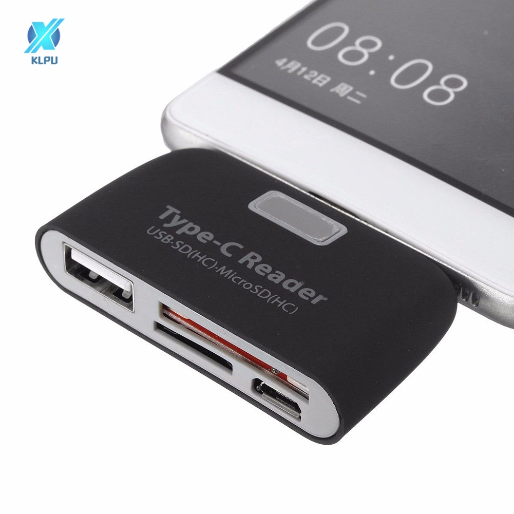 Đầu Đọc Thẻ Nhớ 4 Trong 1 Usb Type-C Cho Macbook Điện Thoại/Máy Tính Bảng | BigBuy360 - bigbuy360.vn