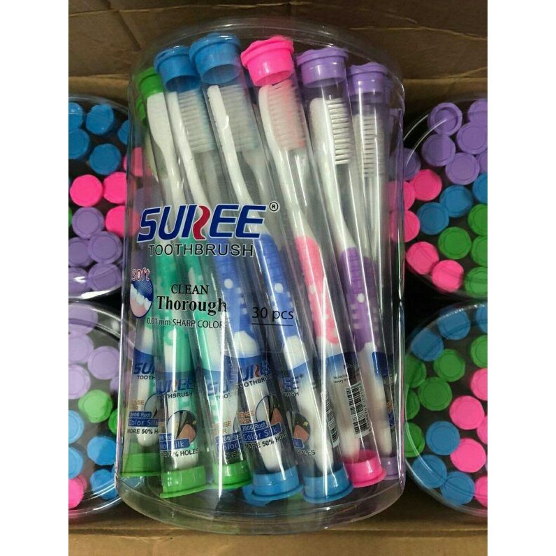 Combo 10 bàn chải lông mềm bảo vệ nướu cao cấp SUNREE Thái Lan