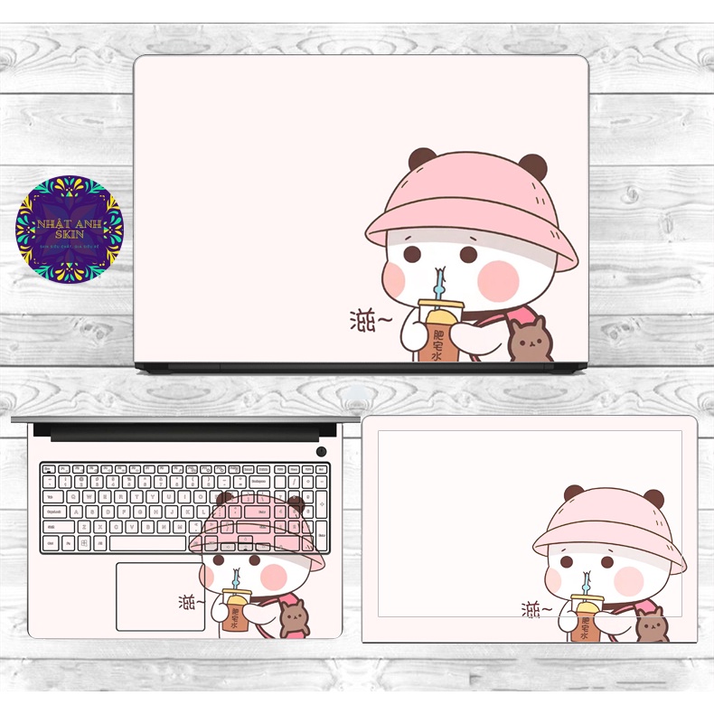 Combo Miếng Dán Laptop Decal Skin in theo yêu cầu cho Dell Asus HP Macbook Acer Thinkpad Lenovo Sony Vaio Decal 3M Nhập