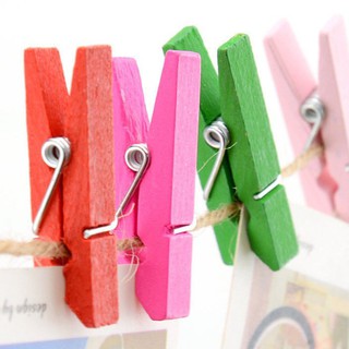 Set 20 kẹp gỗ và 2m dây treo ảnh